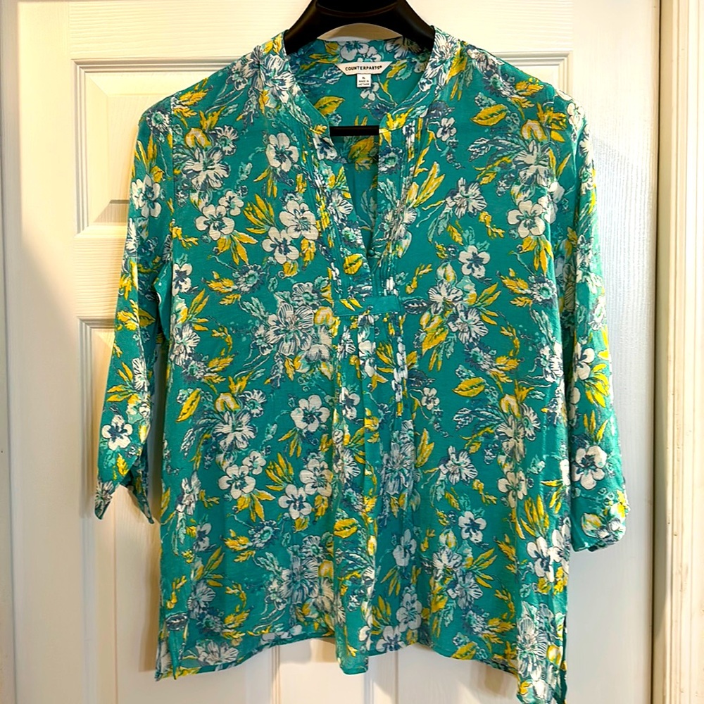 Counterparts NWT blouse XL green